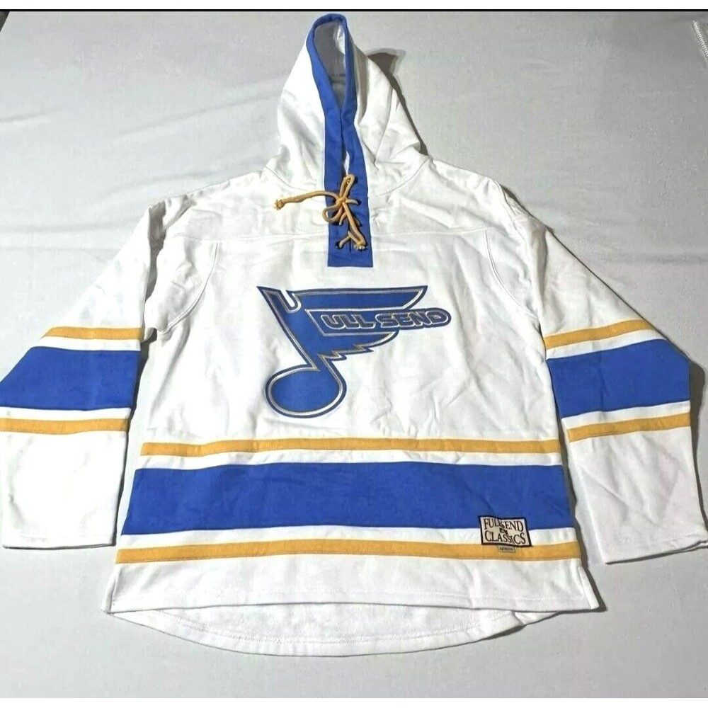 FULL SEND Nelk Boys Hockey Hoodie Pullover St. Louis Blues Ltd Edition Sz S NWT